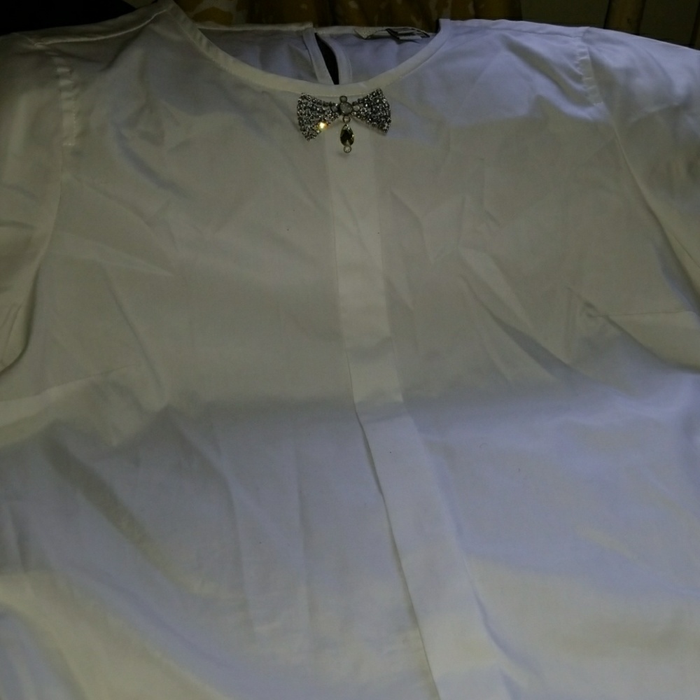 White J CREW Blouse